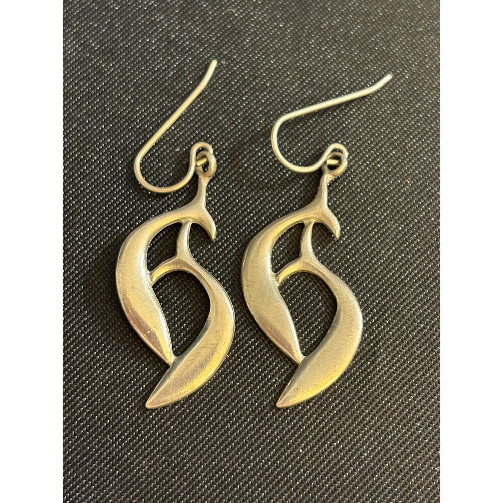 Vintage KENNETH Jay Lane Modernist Drop Earrings Signed